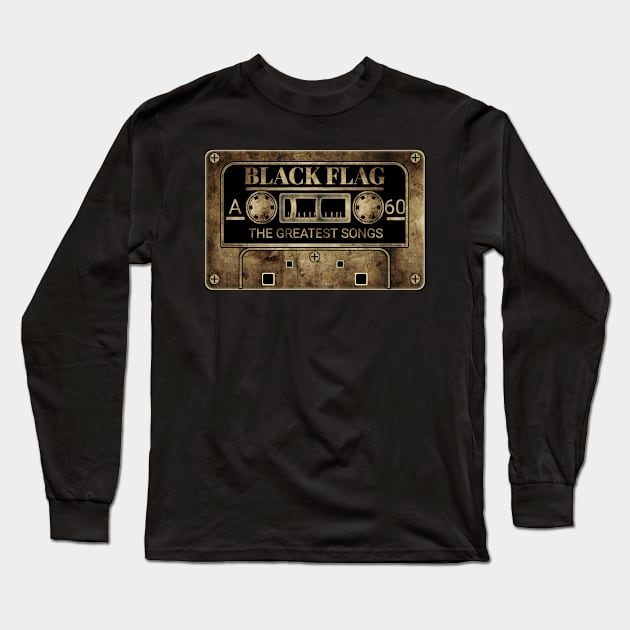 Black flag Long Sleeve T-Shirt by Smart RNJ STUDIO